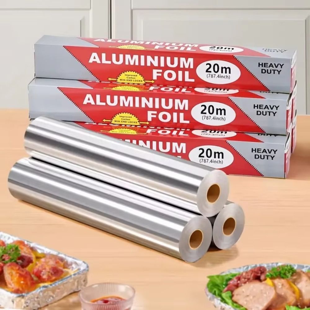 Kitchen Paper For Baking - กระดาษฟอยล์อะลูมิเนียมแบบใช้แล้วทิ้ง สำหรับทำอาหาร อบ ทอด ใช้กับหม้อทอดไร้น้ำมัน เตาอบ