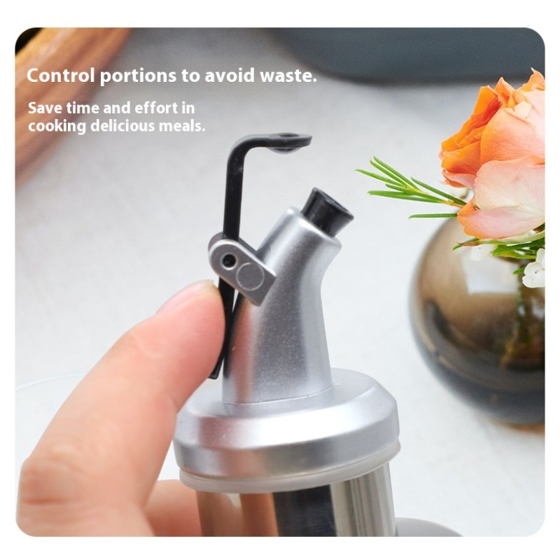 Kitchen Glass Baking Set - ขวดแก้วใส่น้ำมันมะกอกสำหรับครัว ภาชนะใส่ซอส น้ำส้มสายชู ของขวัญสำหรับทำอาหาร ปรุงรส อบขนม