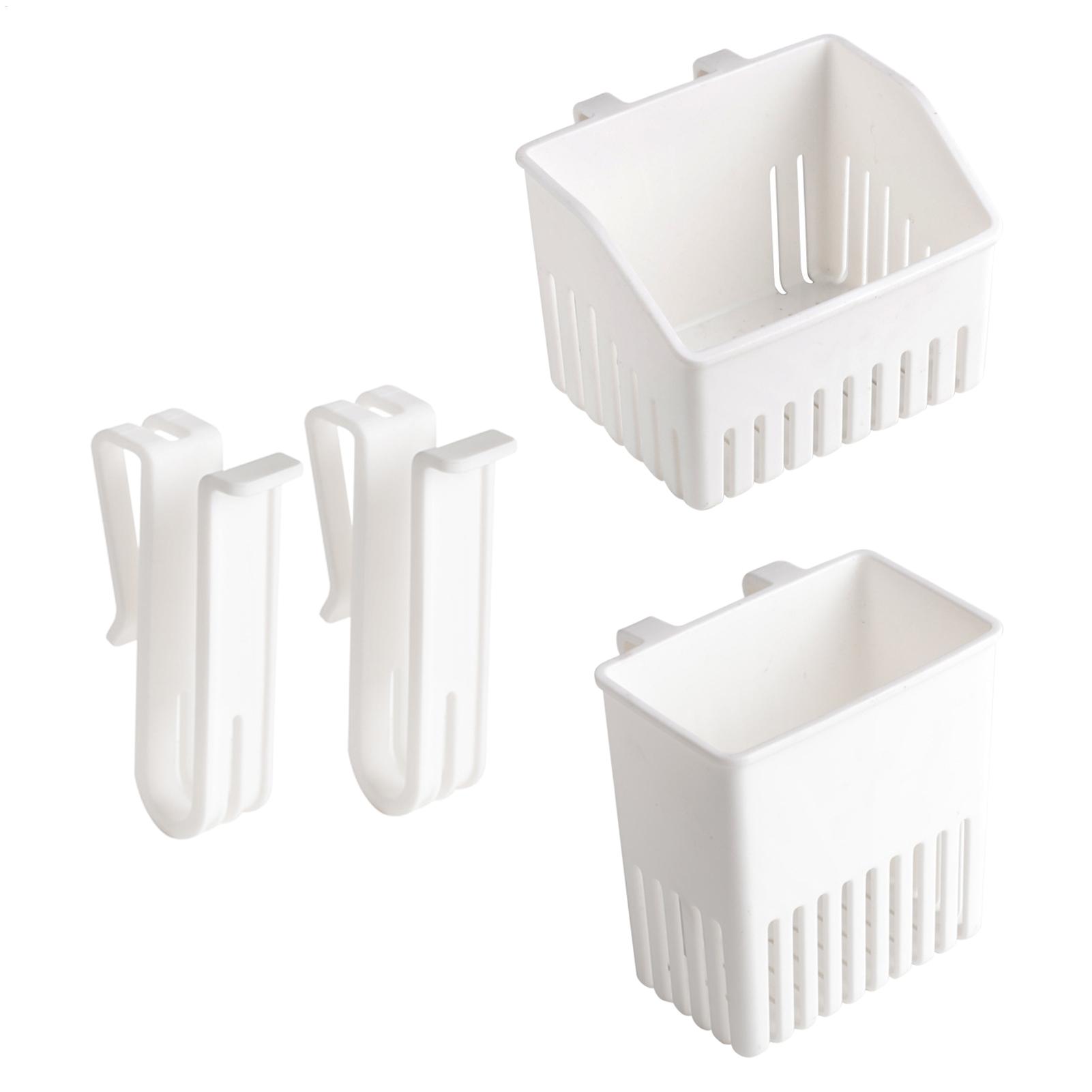Kitchen Baking Tray Storage - ชั้นวางอุปกรณ์ครัวอเนกประสงค์ ที่วางตะเกียบแบบมีที่ระบายน้ำ ติดผนังหรือวางตั้งได้ กล่องจัดระเบียบช้อนส้อมและภาชนะ