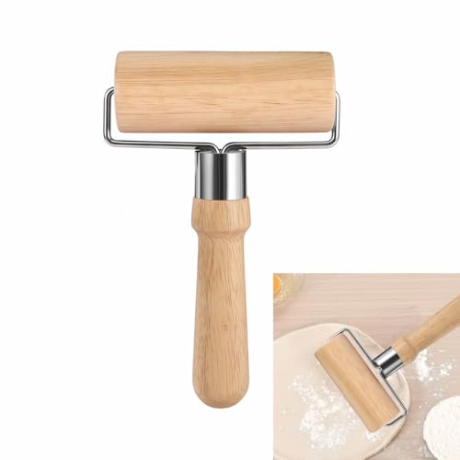 Kitchen Baking Must Haves - ไม้คลึงแป้งคุณภาพสูงสำหรับพิซซ่าและแป้งโด - ไม่ติดแป้ง ทำความสะอาดง่าย ใช้สำหรับอบ ขนม