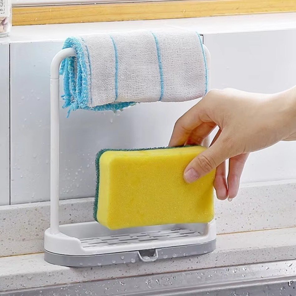 Kitchen Baking Tray Storage - 1 ชิ้น ชั้นวางของใหม่สำหรับจัดระเบียบอ่างล้างจานในครัว ที่วางเครื่องใช้ไฟฟ้า ที่เก็บไส้กรองน้ำ ที่แขวนผ้าเช็ดจาน
