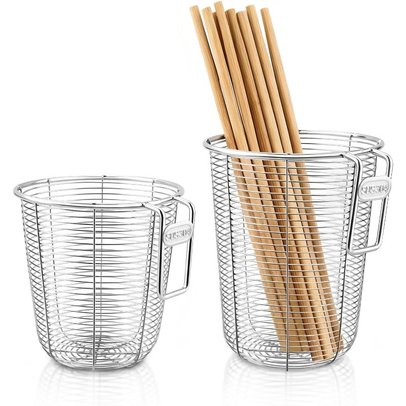 Kitchen Baking Tray Storage - กล่องระบายน้ำสแตนเลสหนาพิเศษสำหรับห้องครัว ที่แขวนตะเกียบป้องกันเชื้อรา ที่เก็บตะเกียบแบบท่อ อุปกรณ์จัดเก็บเครื่องใช้บนโต๊ะอาหาร