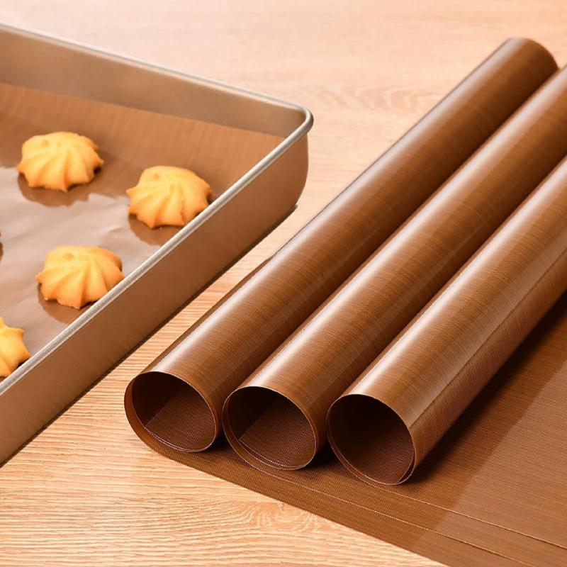 Kitchen Paper For Baking - แผ่นรองอบแบบใช้ซ้ำได้ ทนทาน กันน้ำมัน แผ่นรองเตาอบ ไม่ติดกระทะ อุปกรณ์ครัวและเครื่องมือถ่ายโอนความร้อน