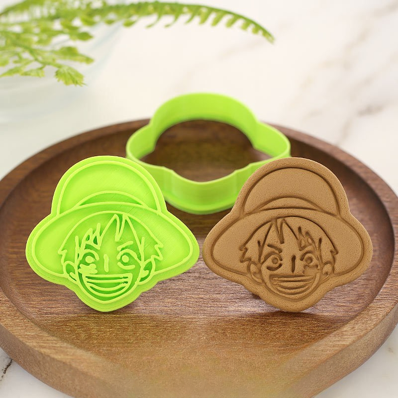 Kitchen Baking Cookies - แม่พิมพ์ทำขนมวันพีซ ลูฟี่ โซโล ช็อปเปอร์ รูปหัวกะโหลก แม่พิมพ์คุกกี้
