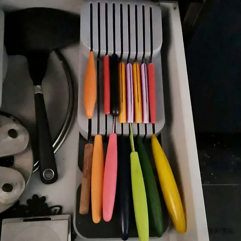 กล่องเก็บมีดแบบลิ้นชัก - อุปกร - Kitchen Baking Tray Storage บทวิจารณ์และราคา