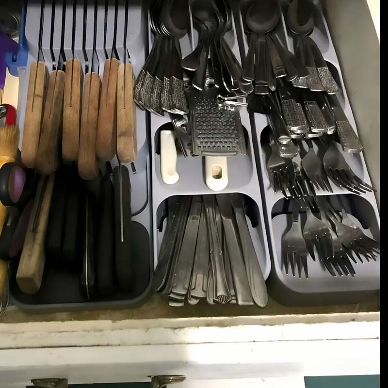 กล่องเก็บมีดแบบลิ้นชัก - อุปกร - Kitchen Baking Tray Storage บทวิจารณ์และราคา