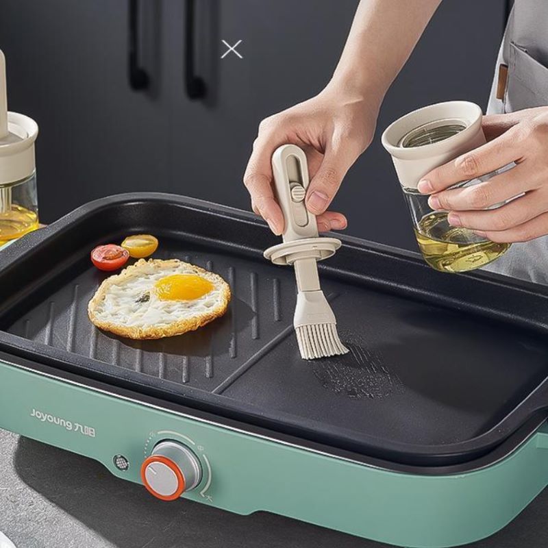 ขวดน้ำมันแก้ว ชุดแปรงซิลิโคนทน - Kitchen Glass Baking Set บทวิจารณ์และราคา