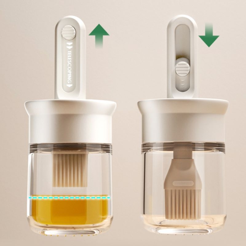 ขวดน้ำมันแก้ว ชุดแปรงซิลิโคนทน - Kitchen Glass Baking Set บทวิจารณ์และราคา