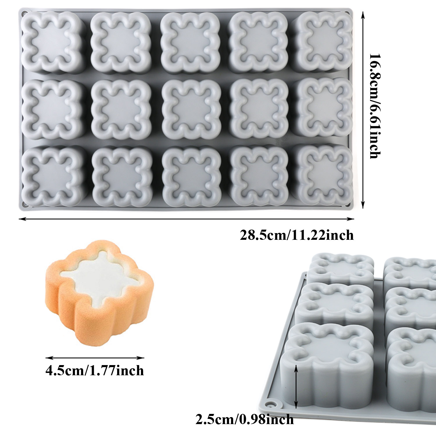ชุดแม่พิมพ์เค้กซิลิโคนรูปทรงสี - Kitchen Baking Must Haves บทวิจารณ์และราคา