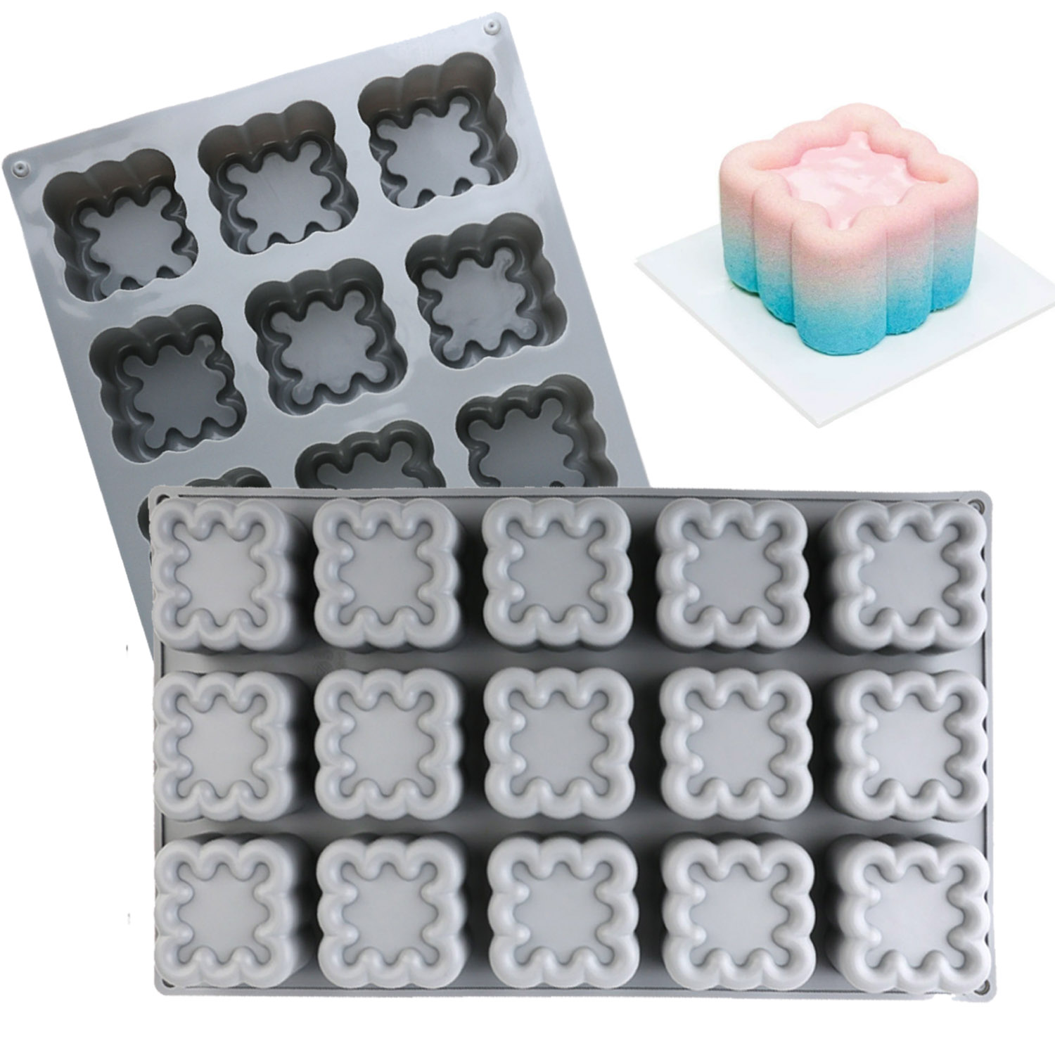 ชุดแม่พิมพ์เค้กซิลิโคนรูปทรงสี - Kitchen Baking Must Haves บทวิจารณ์และราคา
