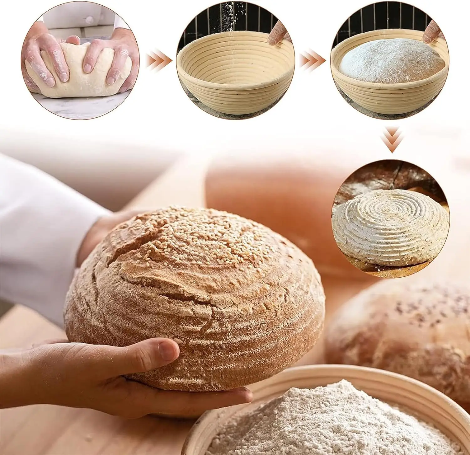 ชุดเริ่มต้นทำขนมปังซาวโดว์ 650 - Kitchen Glass Baking Set บทวิจารณ์และราคา