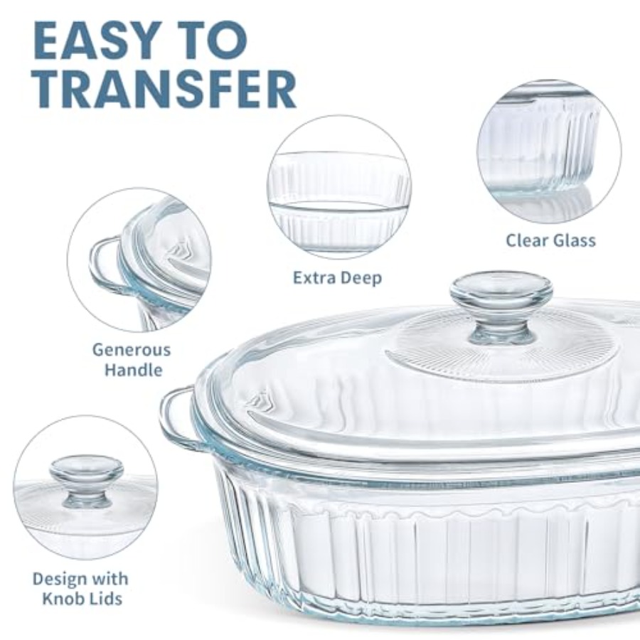 ชุดภาชนะอบสำหรับใช้ในครัว ทำจา - Kitchen Glass Baking Set บทวิจารณ์และราคา