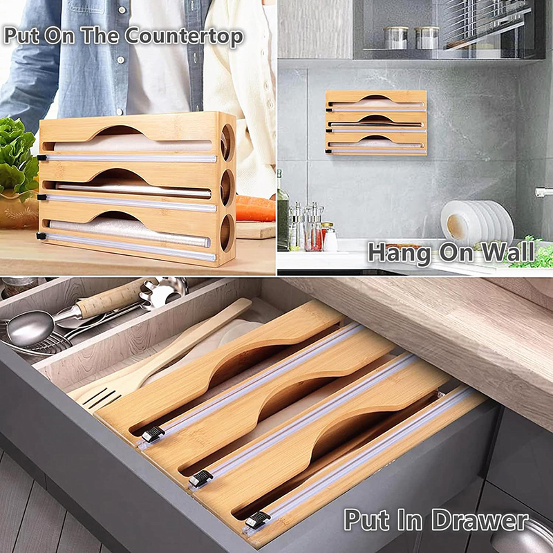 กล่องตัดฟิล์มถนอมอาหารแบบ 3 in - Kitchen Baking Tray Storage บทวิจารณ์และราคา