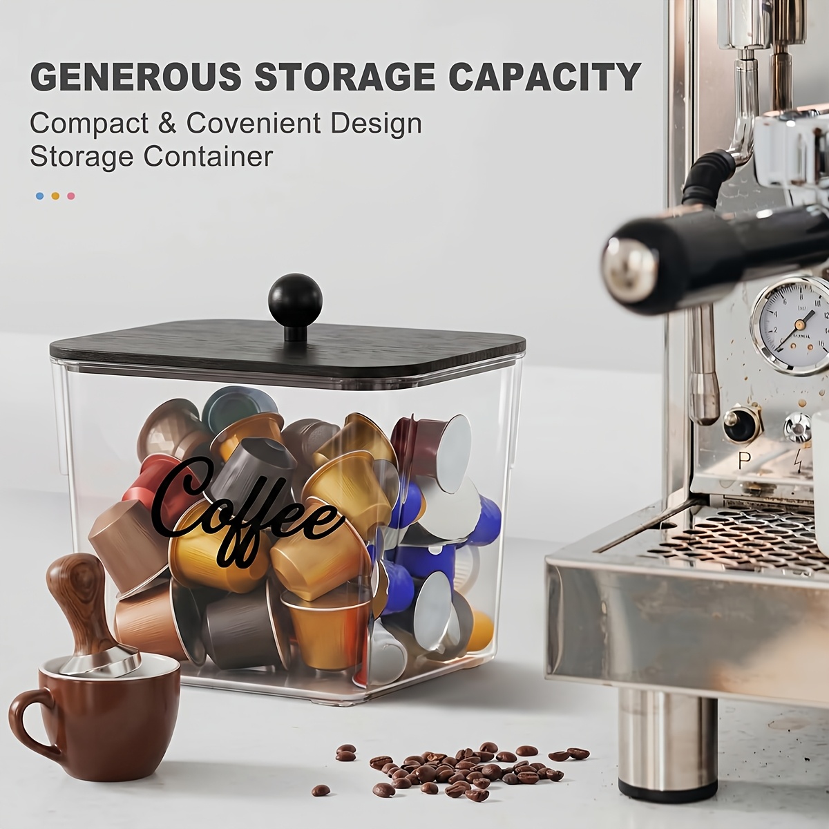 ที่ใส่ฝักกาแฟพร้อมฝาปิด กล่องเ - Kitchen Baking Tray Storage บทวิจารณ์และราคา