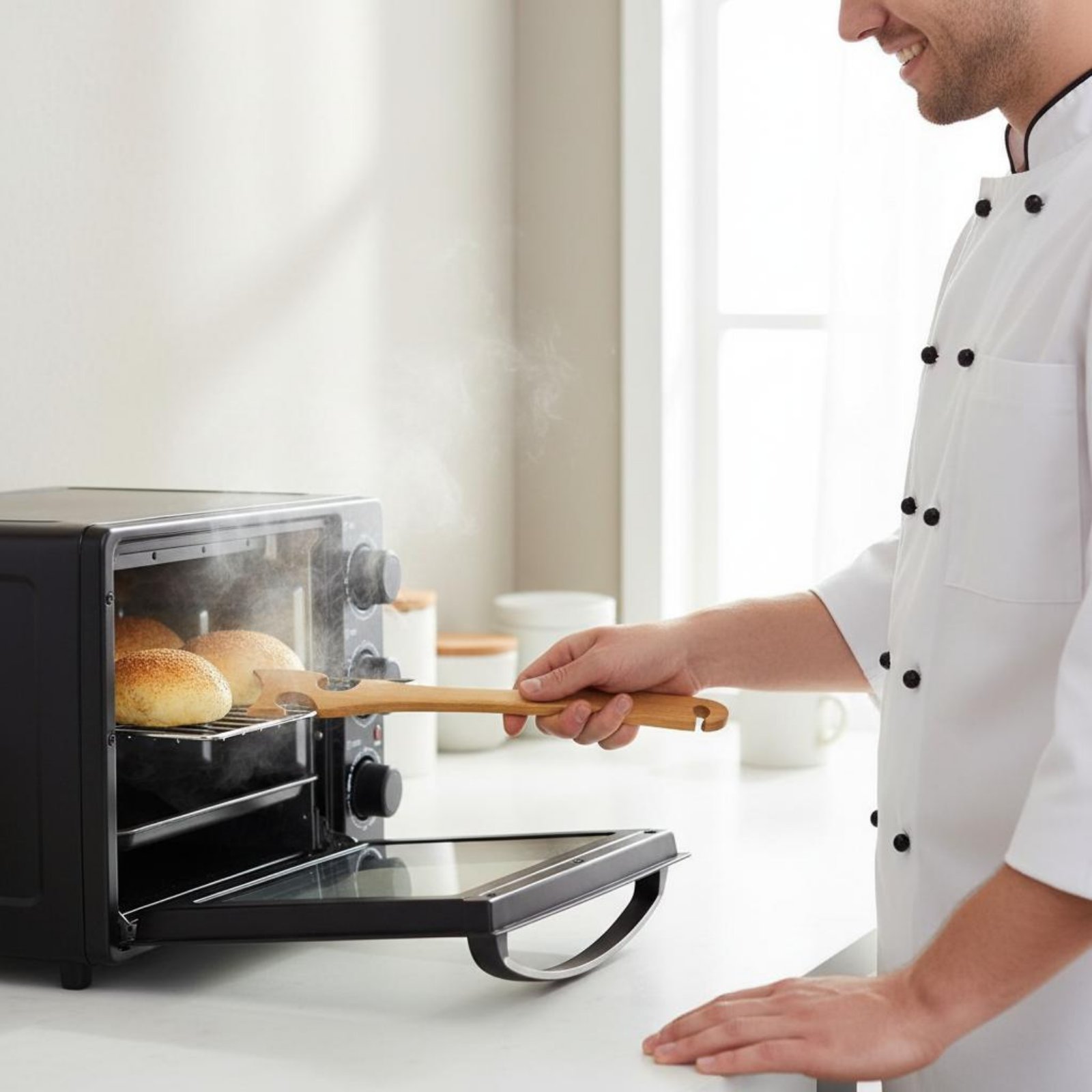 เครื่องมือดึงและผลักตะแกรงอบขน - Kitchen Baking Utensil บทวิจารณ์และราคา