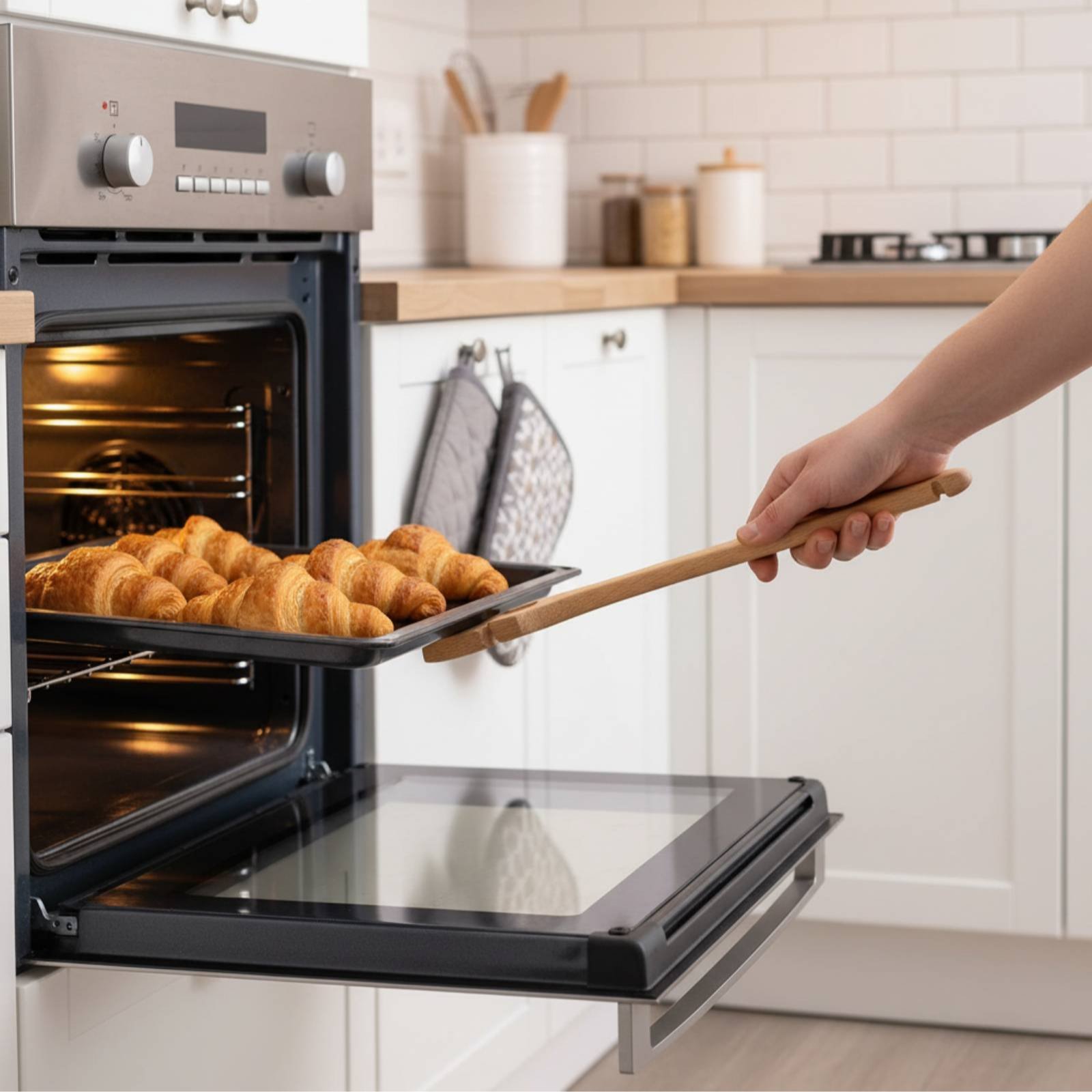 เครื่องมือดึงและผลักตะแกรงอบขน - Kitchen Baking Utensil บทวิจารณ์และราคา