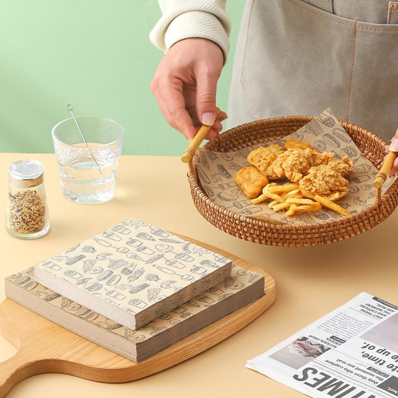 กระดาษห่ออาหารกันน้ำมัน 100 ชิ - Kitchen Paper For Baking บทวิจารณ์และราคา