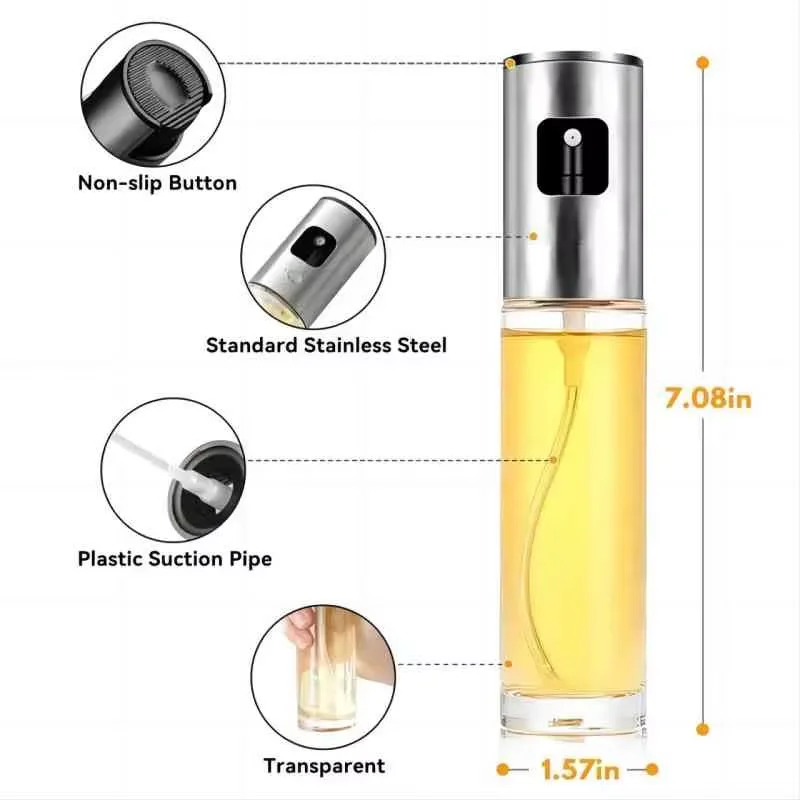 ขวดสเปรย์น้ำมันแก้วสำหรับทำอาห - Kitchen Glass Baking Set บทวิจารณ์และราคา