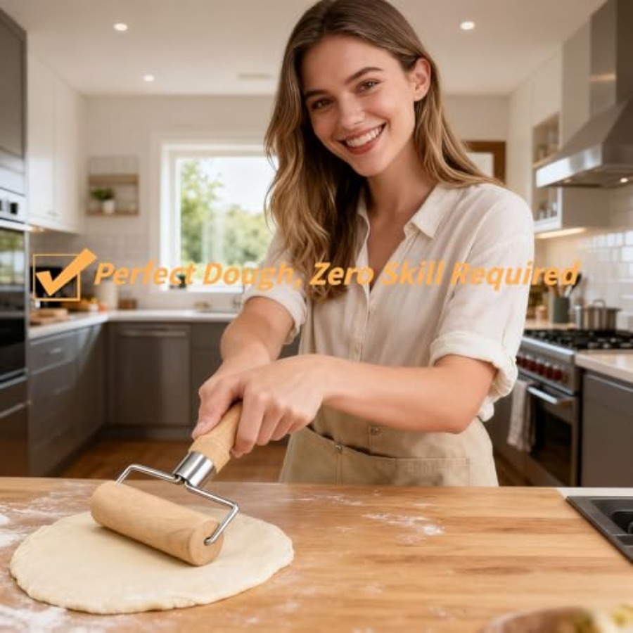 ไม้คลึงแป้งคุณภาพสูงสำหรับพิซซ - Kitchen Baking Must Haves บทวิจารณ์และราคา