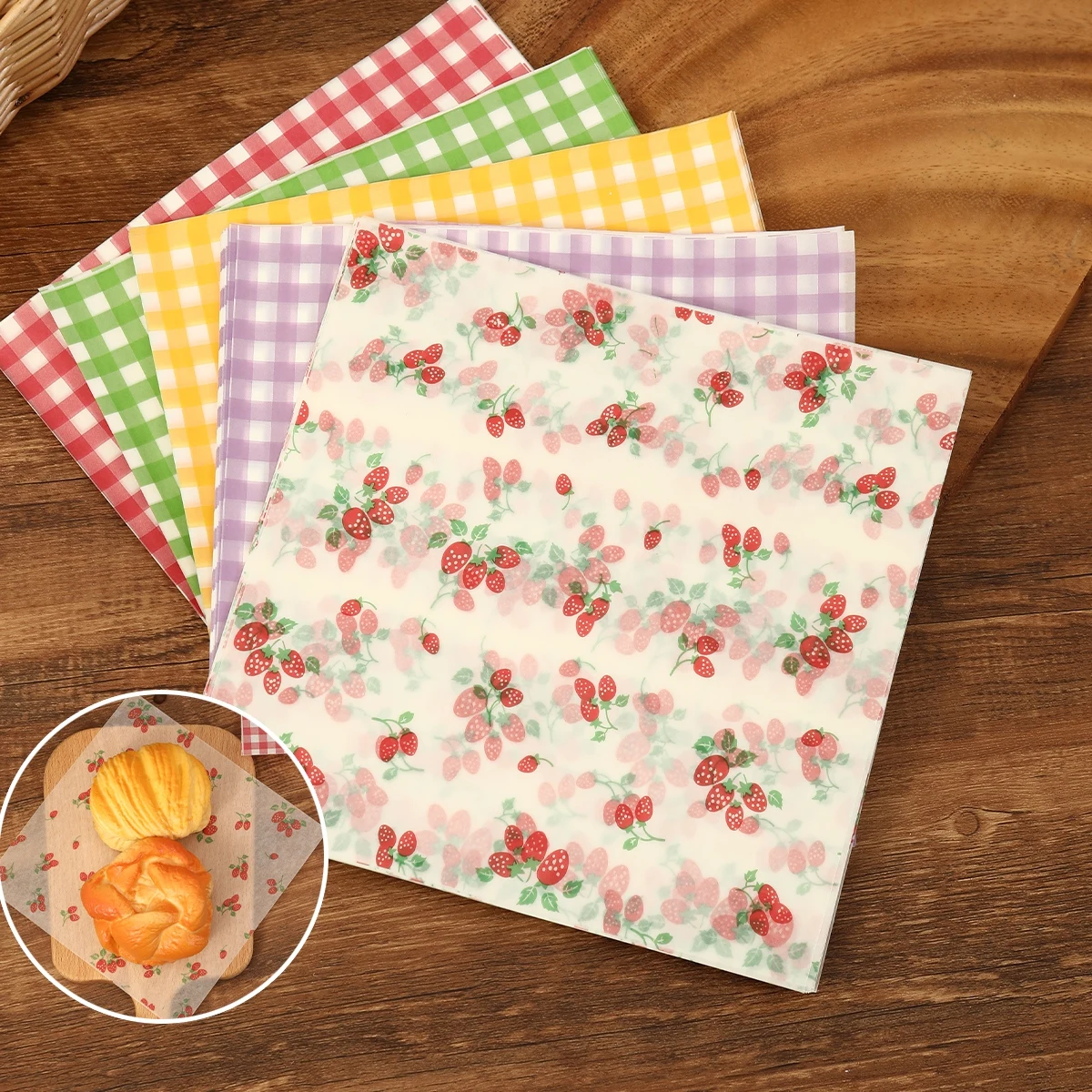 50 ชิ้น Oilproof กระดาษห่อสําห - Kitchen Paper For Baking บทวิจารณ์และราคา