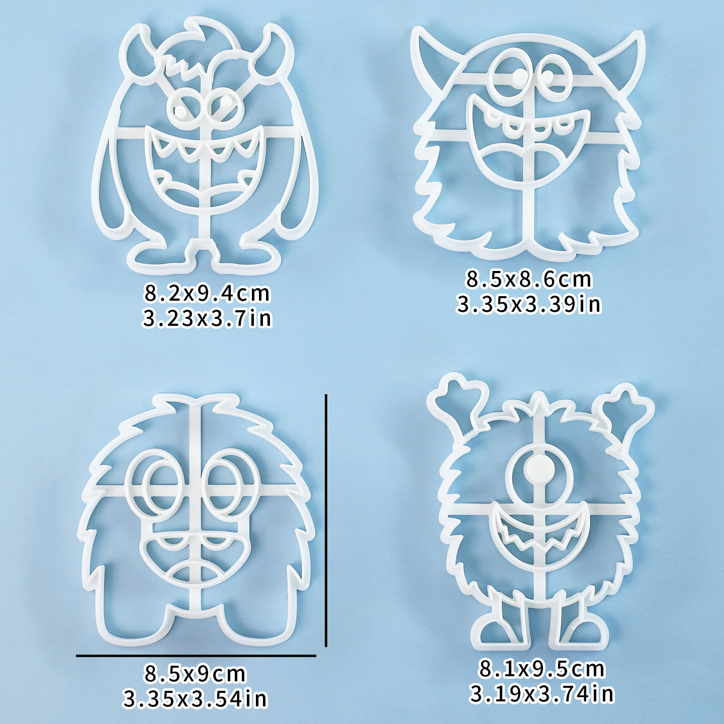 1 ชิ้น/4 ชิ้น ตัวตัดคุกกี้รูปม - Kitchen Baking Cookies บทวิจารณ์และราคา