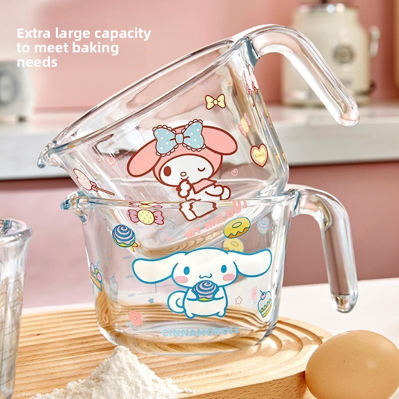 แก้วตวงน่ารักลายการ์ตูนกระต่าย - Kitchen Glass Baking Set บทวิจารณ์และราคา