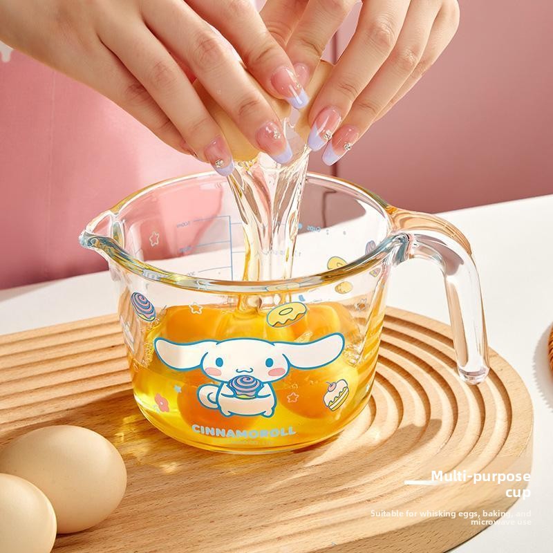 แก้วตวงน่ารักลายการ์ตูนกระต่าย - Kitchen Glass Baking Set บทวิจารณ์และราคา