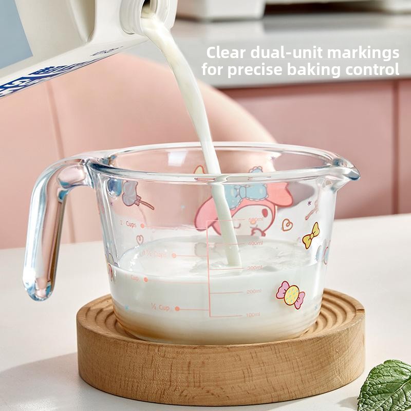 แก้วตวงน่ารักลายการ์ตูนกระต่าย - Kitchen Glass Baking Set บทวิจารณ์และราคา