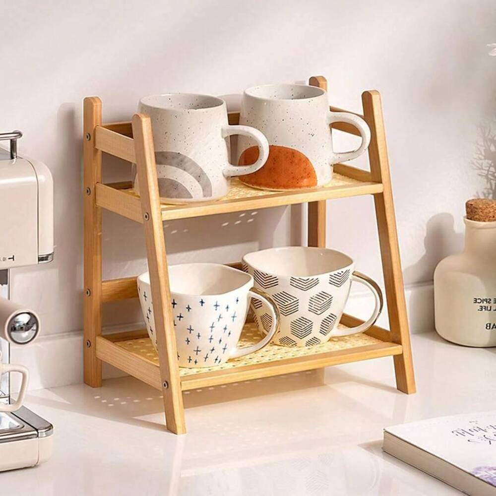 ชั้นวางของบนเคาน์เตอร์ไม้ไผ่ 2 - Kitchen Zo บทวิจารณ์และราคา