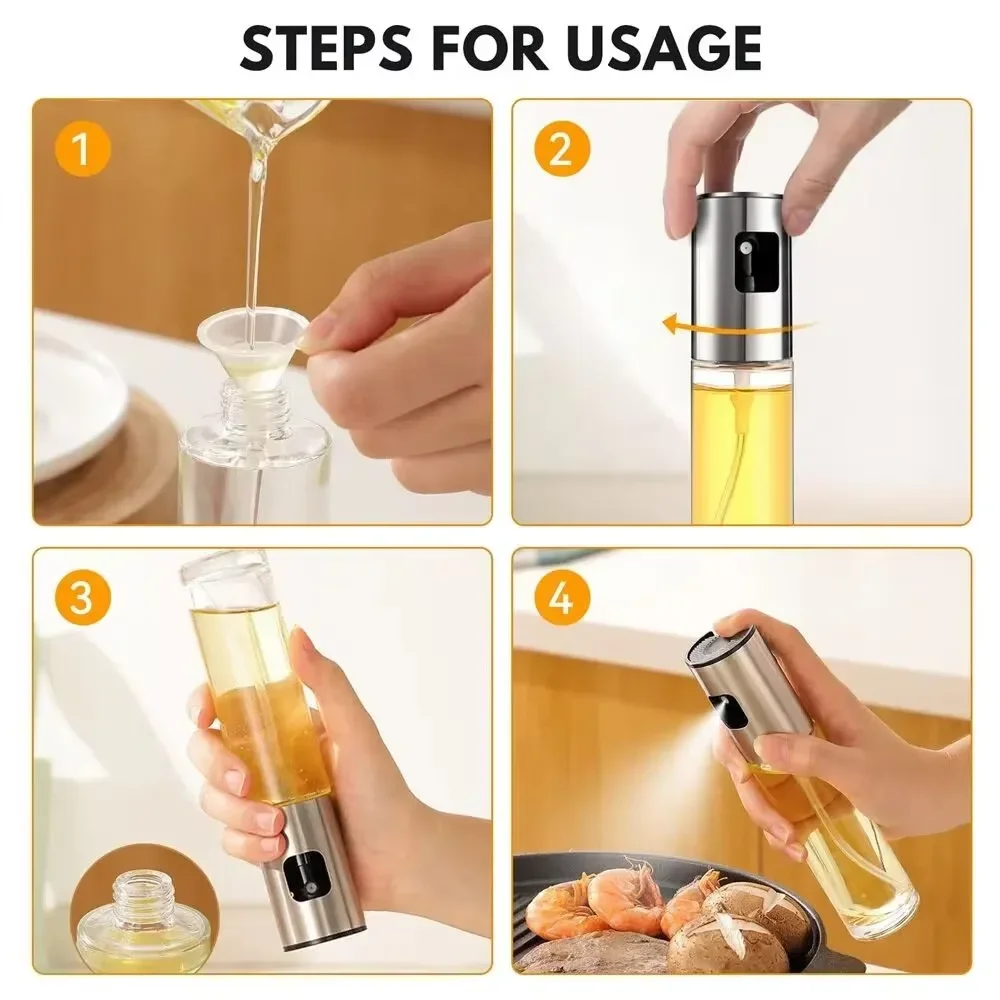 ขวดสเปรย์น้ำมันแก้วสำหรับทำอาห - Kitchen Glass Baking Set บทวิจารณ์และราคา