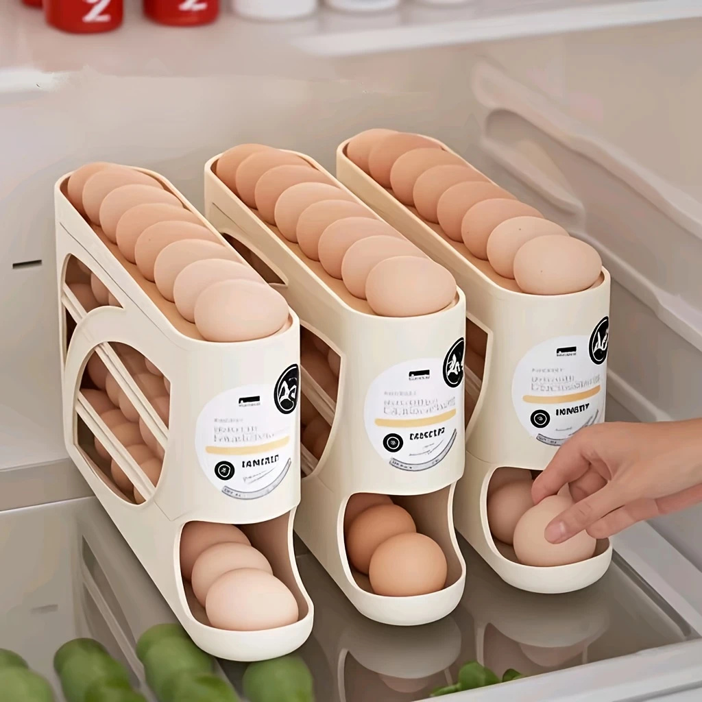 กล่องเก็บไข่แบบม้วนได้ 2-4 ชั้ - Kitchen Baking Tray Storage บทวิจารณ์และราคา