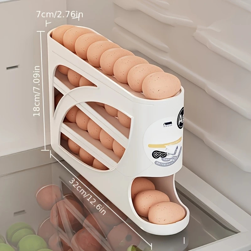 กล่องเก็บไข่แบบม้วนได้ 2-4 ชั้ - Kitchen Baking Tray Storage บทวิจารณ์และราคา