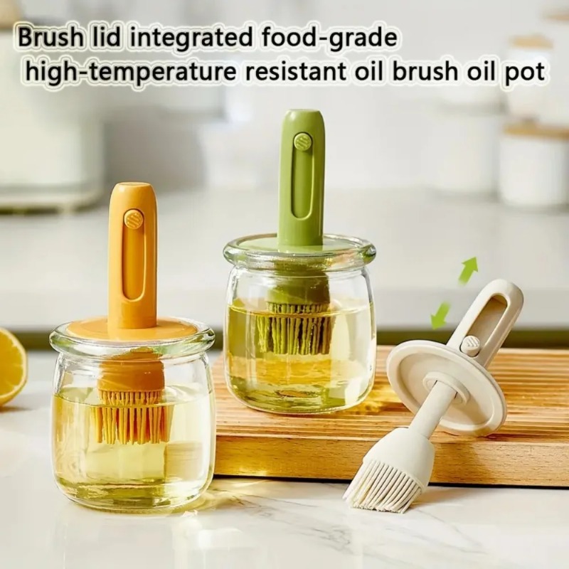 ขวดจ่ายน้ำมันพร้อมชุดแปรงซิลิโ - Kitchen Glass Baking Set บทวิจารณ์และราคา