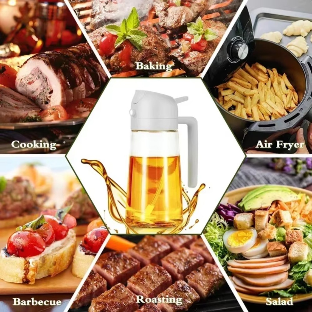 ขวดสเปรย์น้ำมันพลาสติก 2in1 ขน - Kitchen Baking Area บทวิจารณ์และราคา
