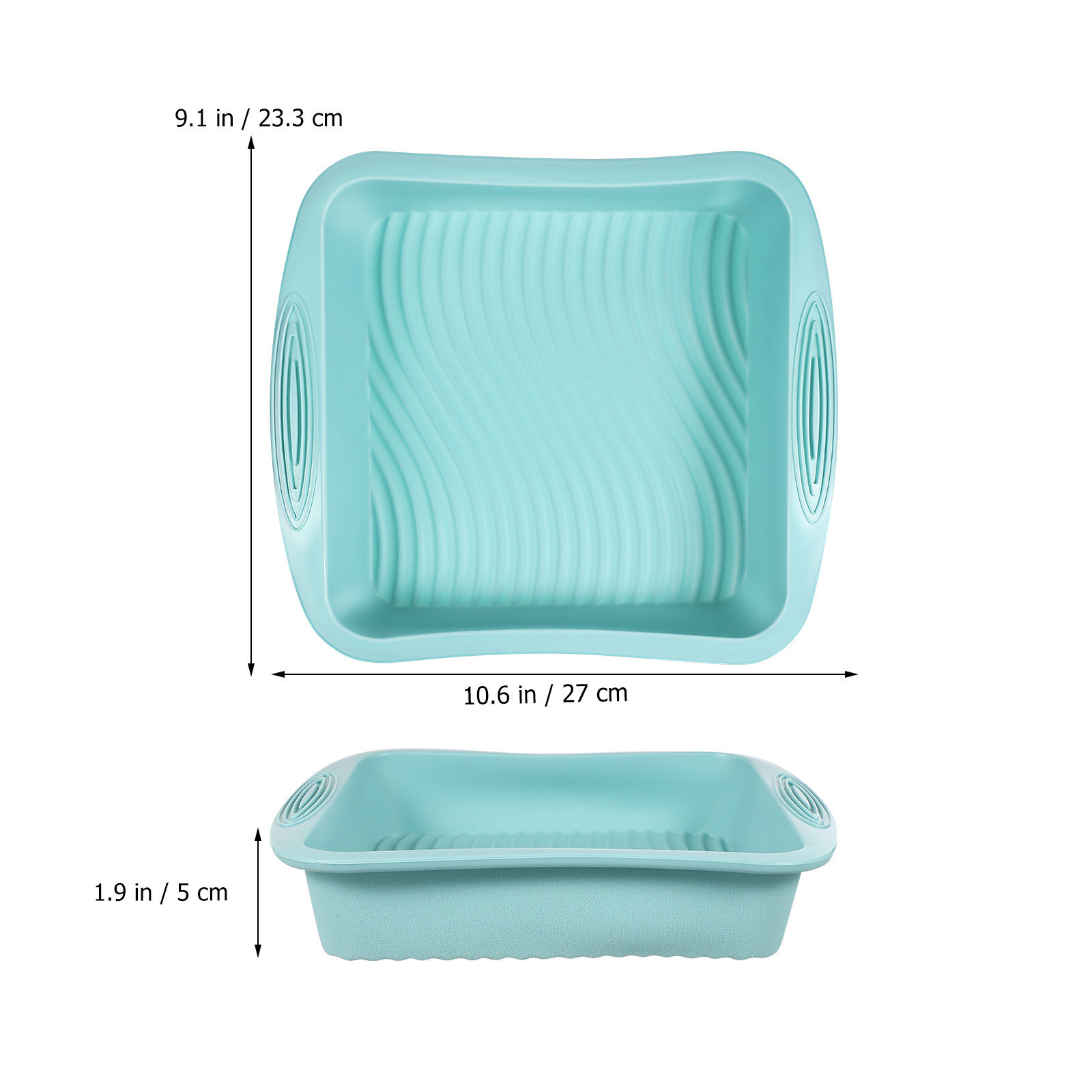 พิมพ์เค้กซิลิโคนทรงสี่เหลี่ยม  - Kitchen Baking Tray บทวิจารณ์และราคา