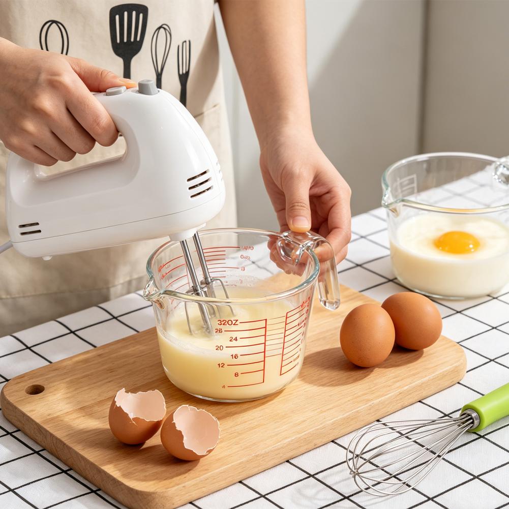 ถ้วยตวงของเหลว ถ้วยตวงแบบหนา 3 - Kitchen Glass Baking Set บทวิจารณ์และราคา