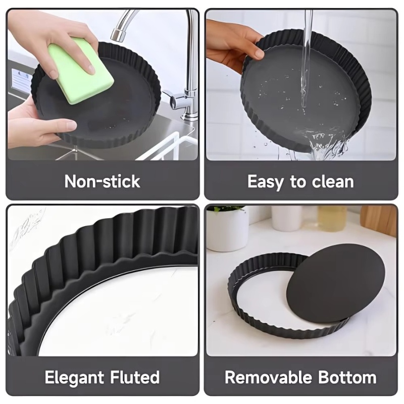 ถาดอบเค้กแบบถอดก้นได้ 1 ชิ้น ข - Kitchen Baking Tray บทวิจารณ์และราคา